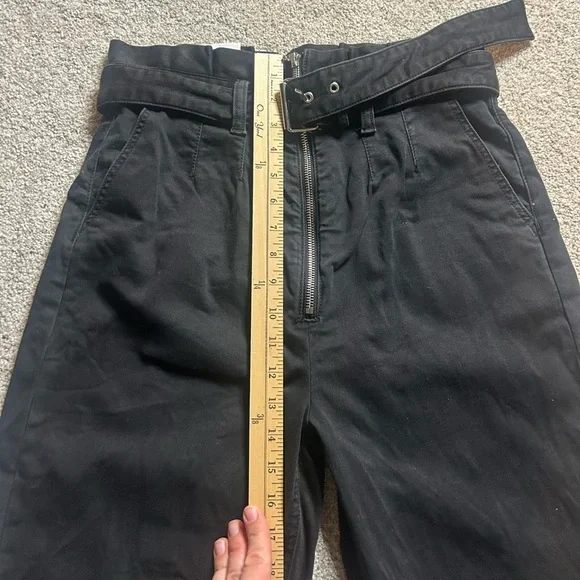 NWT JOE'S Jeans Calypso Paperbag Hi-Rise Tapered Ankle Jeans Black - Picture 4 of 9